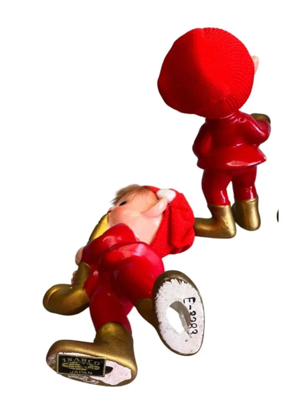 Vintage Inarco Japan Christmas Elf Figurines Set 3 Musicians 4 1/2" - Picture 6 of 6